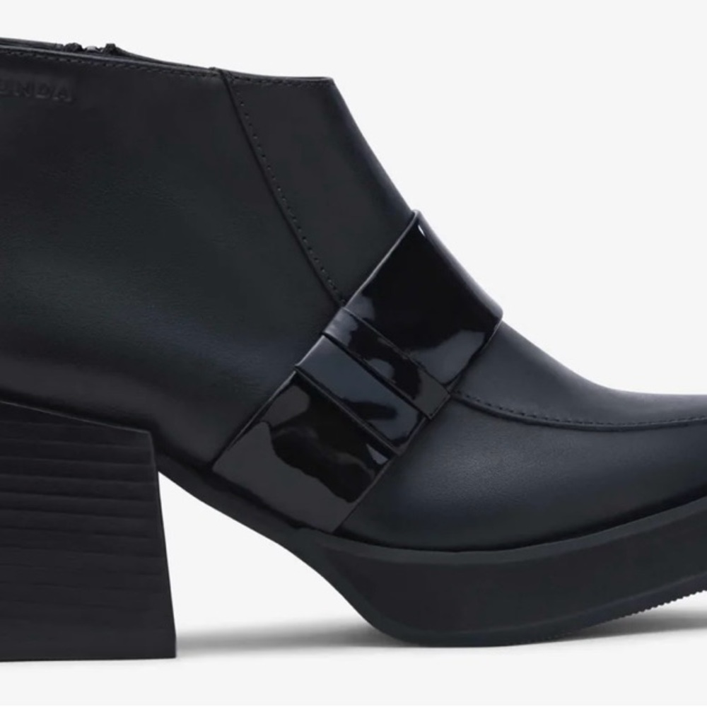 Rotunda Loupe Black Booties | Size 7 US / 37 EU | Block Heel Ankle Boots